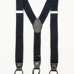 AR Black Suspenders - The Suit Depot