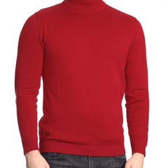 Arthur Black Default Category Migrated Arthur Black Men's Solid Red Pullover Cotton Blend Turtleneck Sweater Shirt