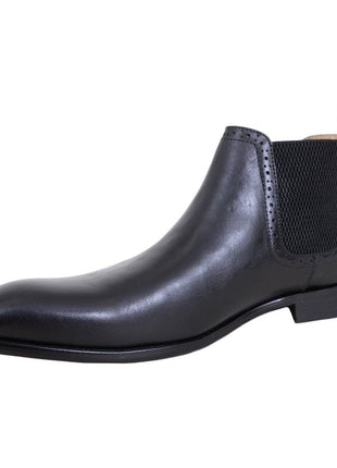 Carrucci Shoes For Amazon Carrucci Solid Black Slip On Leather Ankle Chelsea Dress Boots