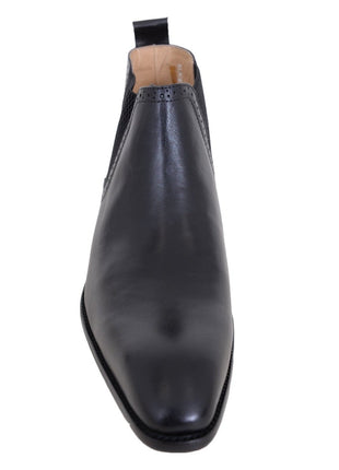 Carrucci Shoes For Amazon Carrucci Solid Black Slip On Leather Ankle Chelsea Dress Boots