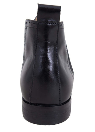 Carrucci Shoes For Amazon Carrucci Solid Black Slip On Leather Ankle Chelsea Dress Boots