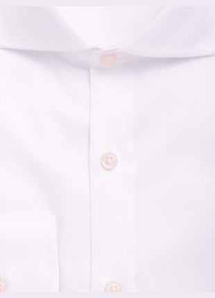 Christopher Morris Mens Bestselling Shirts Christopher Morris Men's 100% Cotton Solid White Non-Iron Slim Fit Dress Shirt