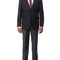 Montefino Uomo BLAZERS Montefino Mens Solid Navy Blue 100% Wool Slim Fit Blazer Sportcoat