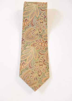 The Suit Depot Paisley Arthur Black Premium Silk Tie